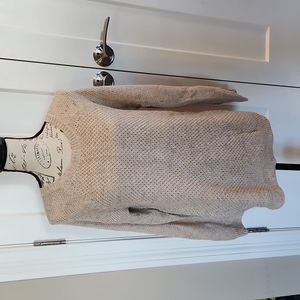 Tan and pink sweater